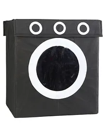 My Gift Booth Washing Machine Style Laundry Box - Black