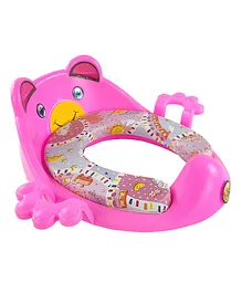 NHR Baby Cushioned Potty Seat With Easy Grip Handles & Comfortable seat - Pink