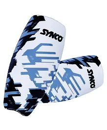 SYNCO MS Vogue Shin Guard for Leg Protection with Extra EVA Foam Padding Large - Blue White