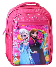 Happile School Bag For Girls With Kids Favourite Printed Characters Backpack Pink- Height 16 Inches