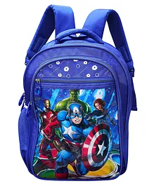 Happile School Bag Royal Blue - Height 15.5 inches