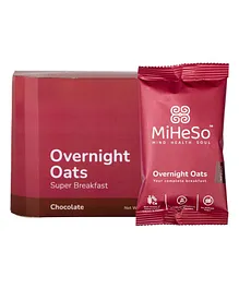Miheso Overnight Oats Chocolate Pack of 7 Super Breakfast - 420 gm