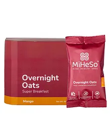 Miheso Overnight Oats Mango Pack of 7 Super Breakfast - 420 gm