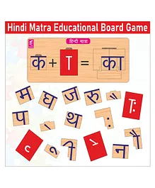 WISSEN Hindi Matra Educational Board Game (color may vary) - 100 Piece