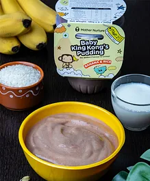 Mother Nurture Baby King Kong Pudding Banana & Rice Stage 2 Baby Food - 240 gm
