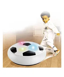 VGRASSP Hover Soccer Ball, Soft Eva Material Foam Bumper Air Indoor Football Made in India for Kids, Toy with Multi Colour LED Lights, Best Gifts for Toddlers, Boys and Girls - Multicolour