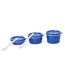 Cello Max Fresh Lunch Box With Fork And Spoon - Blue