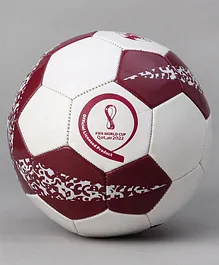 FIFA Official Licensed PVC Football Size 5 - White Maroon