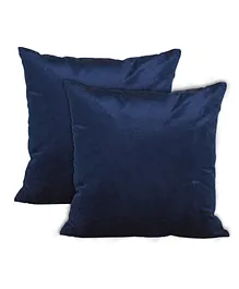Encasa Homes Cushion Cover Pack Of 2 - Navy Blue