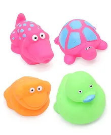Circle E Itoys Squeezeable Water Animal Bath Toys Set of 4 - Multicolour