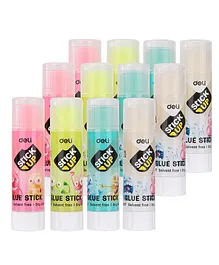 Deli WA20700 Glue Stick 8g Pack of 12 - (Color May Vary)