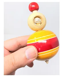 A&A Kreative Box Wooden Rotating Ring Spinning Top (Available in Assorted Colors )