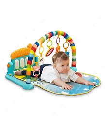Baybee Activity Play Mat Piano Kick Fitness Play gym mat with 5 Hanging Toys - (Colour & Design May Vary)