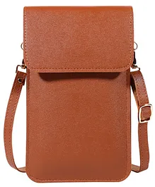 MOMISY Cellphone Sling Bag Card Holder - Brown