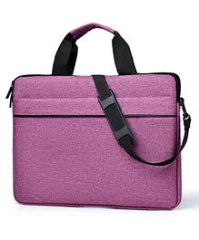 MOMISY Laptop Sleeve with Adjustable Strap - Purple