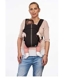 U-Grow Three Way Baby Carrier Soft & Comfortable with Safety Belt and Wide Cushioned Straps - Grey & Black