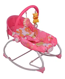 INFANTSO Baby Rocker with Calming Vibrations & Musical Toy - Pink