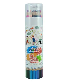 Smily Kiddos Pencil Set With Sharpener Multicolor - 24 Pieces