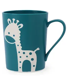 Polypropylene Cup with Handle Giraffe Print Green - 500 ml