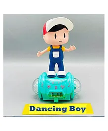 YAMAMA 360 Degree Rotating Musical Dancing Boy with 5D Light & Musical Sound Activity Play Center Toy with Bump and Go Functions  - Multicolour