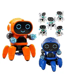 YAMAMA Dancing Bot Robot Toys Lights & Music All Direction Movement (Color May Vary)