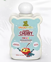 Shushu Babies Cheeky Cherry Shampoo and Conditioner for Kids With Cherry and Flaxseed- 200 ml