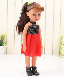 Speedage Khushi Fashion Doll Black Red - Height 32.5 cm