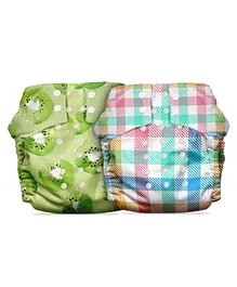 Mother Sparsh Nappers Free Size Cloth Diaper For Babies - Pack of 2
