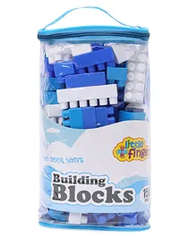 Little Fingers Building Blocks Set Blue White -150 Pieces