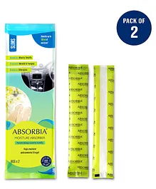 ABSORBIA Moisture Absorber Slim Sachet Pack of 2 -80g Each Absobs upto 200ml Small Size Dehumidifier