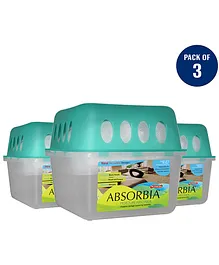 Absorbia Moisture Absorber Box With Refill Pouch Pack of 3 -  400 gm each