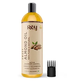 Rey Naturals 100% Pure & Natural Sweet Almond Oil - 200 ml