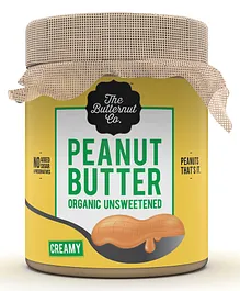 The Butternut Co. Organic Unsweetened Peanut Butter Creamy - 200 gm