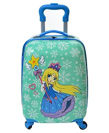 D Paradise Hard Case Trolley Bag Fairy Print - Blue