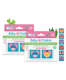 BabyChakra Mosquito Repellent Patches Pack of 2 - 24 Patches Each