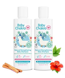 BabyChakra Baby Shampoo with Curry Leaf Oil & Black Seed Oil, 2X Stronger Hair, SLS & Paraben Free, PH Balanced - 400 ml