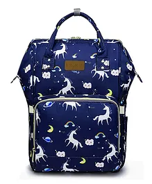 Babyhop Stylish Baby Diaper Bag Backpack With Changing Pad - Navy Blue