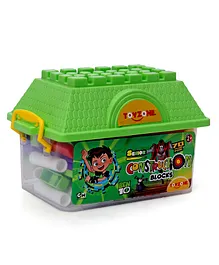 Toyzone Ben10 Multi Model Building Blocks with Box Green - 70 Pieces