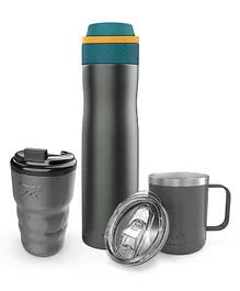 Headway Leader's Trio Oslo Bottle Java Mug & North Mug Stellar Grey - 750 ml 360 ml & 360 ml
