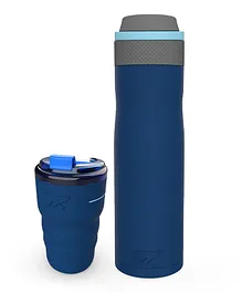 Headway Iconic Duo Combo Oslo Bottle & Java Mug Blue-  750 ml & 360 ml