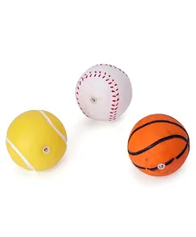Speedage PVC Squeezy Balls Bath Toys Pack of 3 - Multicolor