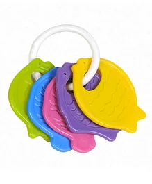 Giggles Clash Fish Teether - Multicolor