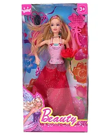 Smiles Creations Beauty Doll With Rose Pink - 29 cm