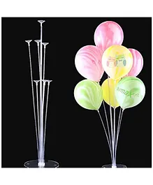 CAMARILLA LED Balloon Stand with 10 Balloon Sticks Multicolour - Pack of 10