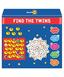 SmartoKids Find the Twins  Wooden Memory Game for Girls and Boys - Fun Brain Games  - (Multicolor)