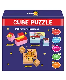 SmartoKids Cube Puzzle 3D Jigsaw Puzzle Game Best Brain Games for kids 9 Cubes- (Multicolor)