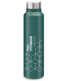 Flair Houseware Hexa Stainless Steel Water Bottle Green - 1000 ml