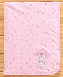 Simply Foam Wrapper Bunny Print - Pink