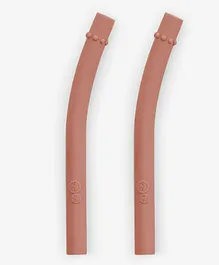 ezpz Mini Cup Replacement Straw Set of 2 - Brown