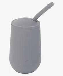 ezpz Happy Cup with Straw System Grey - 236 ml